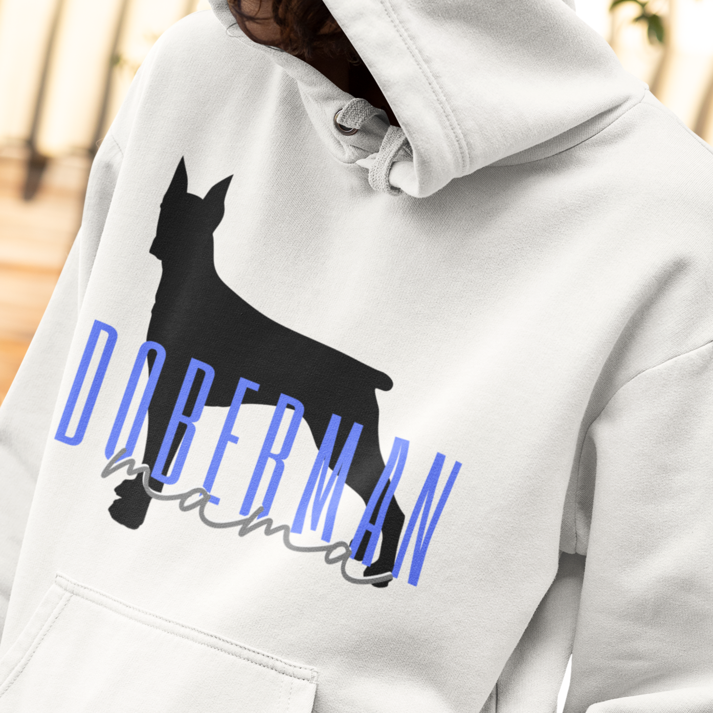 | Doberman Mom Sweater | Custom Doberman Mama Sweatshirt | Gift for Dobie Mama | Gift For Doberman Pinscher