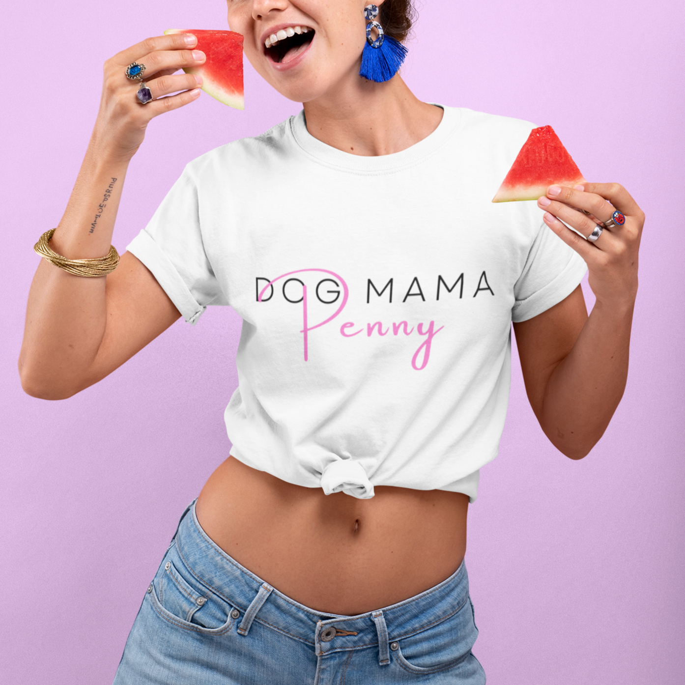 | Dog Mama | Dog Lover | Dog Mom | Dog Life | Dog T | Personalized Dog Shirt | Gift For Dog Mom | New Dog Gift