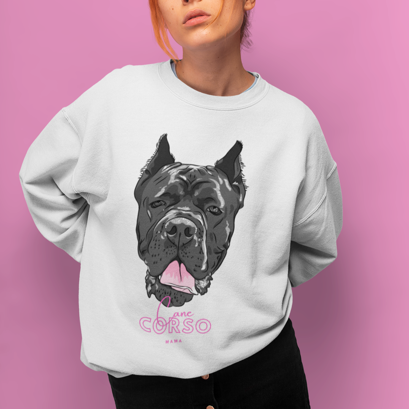 Cane Corso Mama Sweatshirt | Italian Mastiff | Dog Lover | Dog Mama | Dog Lover | New Dog Mom | Mom Life | Dog Life | Dog Tee | Dog Shirt